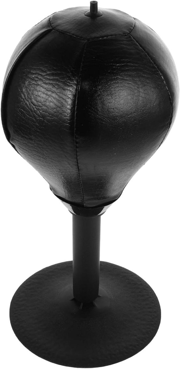 Boksbal - Reflexzak - Stress verlichten - Verstelbare hoogte - 40 cm hoog - Zwart