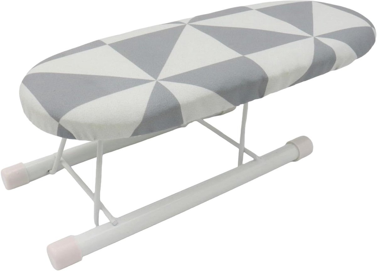 Mini Strijkplank - Draagbaar Strijkstation - Strijken van Details - Opvouwbaar Ontwerp - 28 cm Breed - Geruit