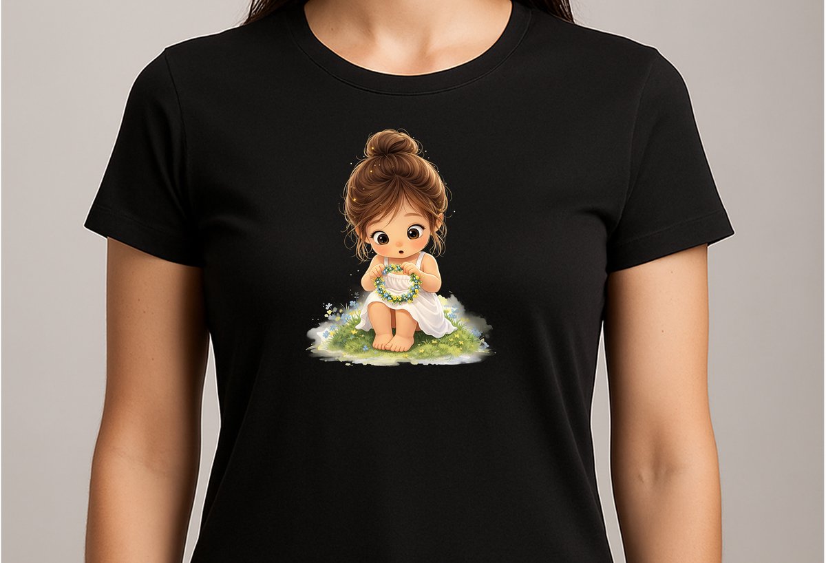 Cute Baby Girl Design - T Shirt - cute - kawaii - Gift - Cadeau - schattig - schattigdesign - liefdesign - pastelkunst - Funny