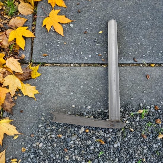 Hand Cultivator Tuingereedschap - Hark Schoffel - Onkruid Verwijderen - Robuust IJzer - 31.5 cm - Zilverkleurig — afbeelding 3