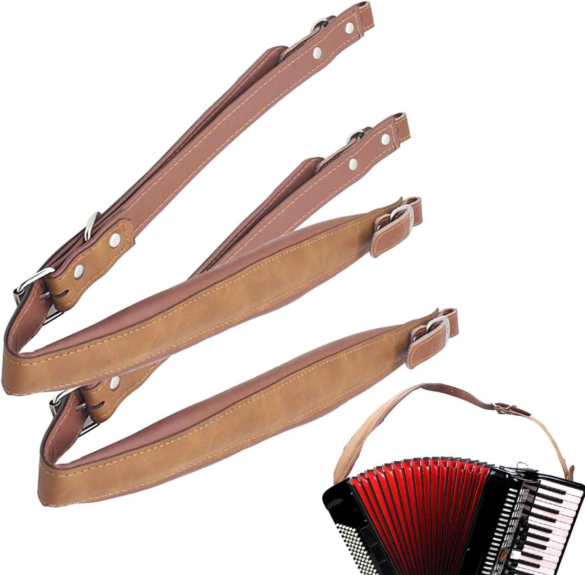Accordion Strap - Draagband - Muziek Maken - Verstelbaar - 83-110cm - Zwart