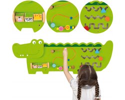 Viga Toys - Wandspeelbord Krokodil