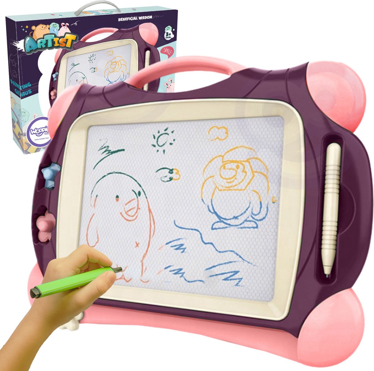 WOOPIE Color Marker Magnetische Marker + 2 Violet Stamps