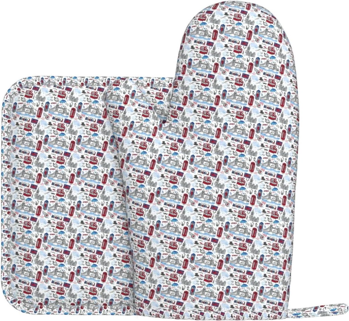 Ovenwanten en Pannenlap Set - Keukenhandschoenen Hittebestendig - Veilig Koken - Antislip