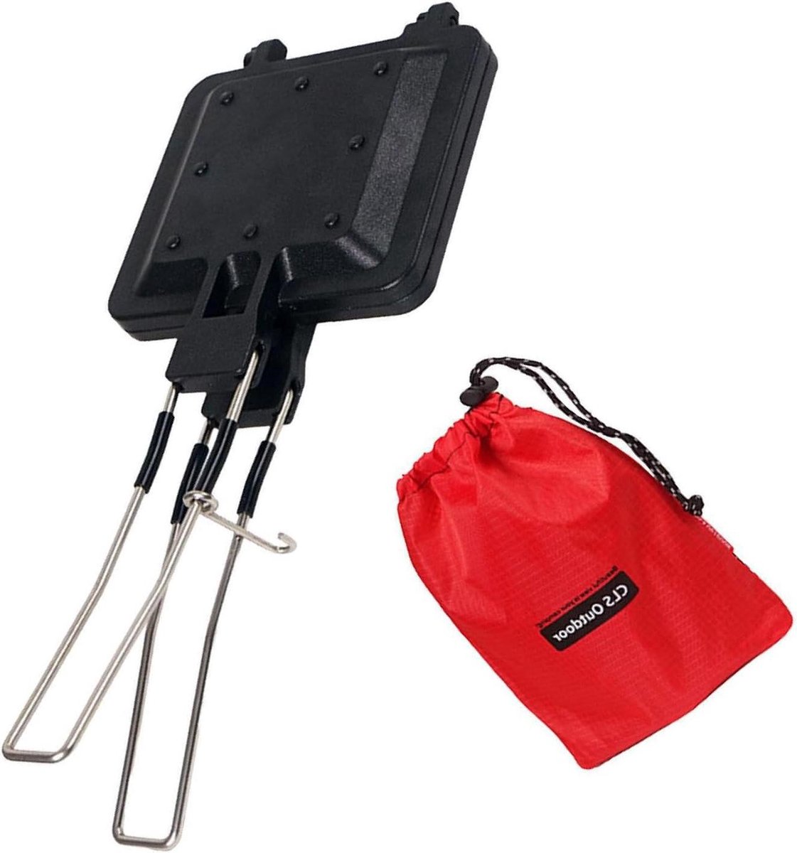 Sandwich Bakplaat - Tosti Apparaat Dubbelzijdig - Ontbijt Maken - Afneembare Bakplaten - 17 x 22 x 6 cm - Zilver