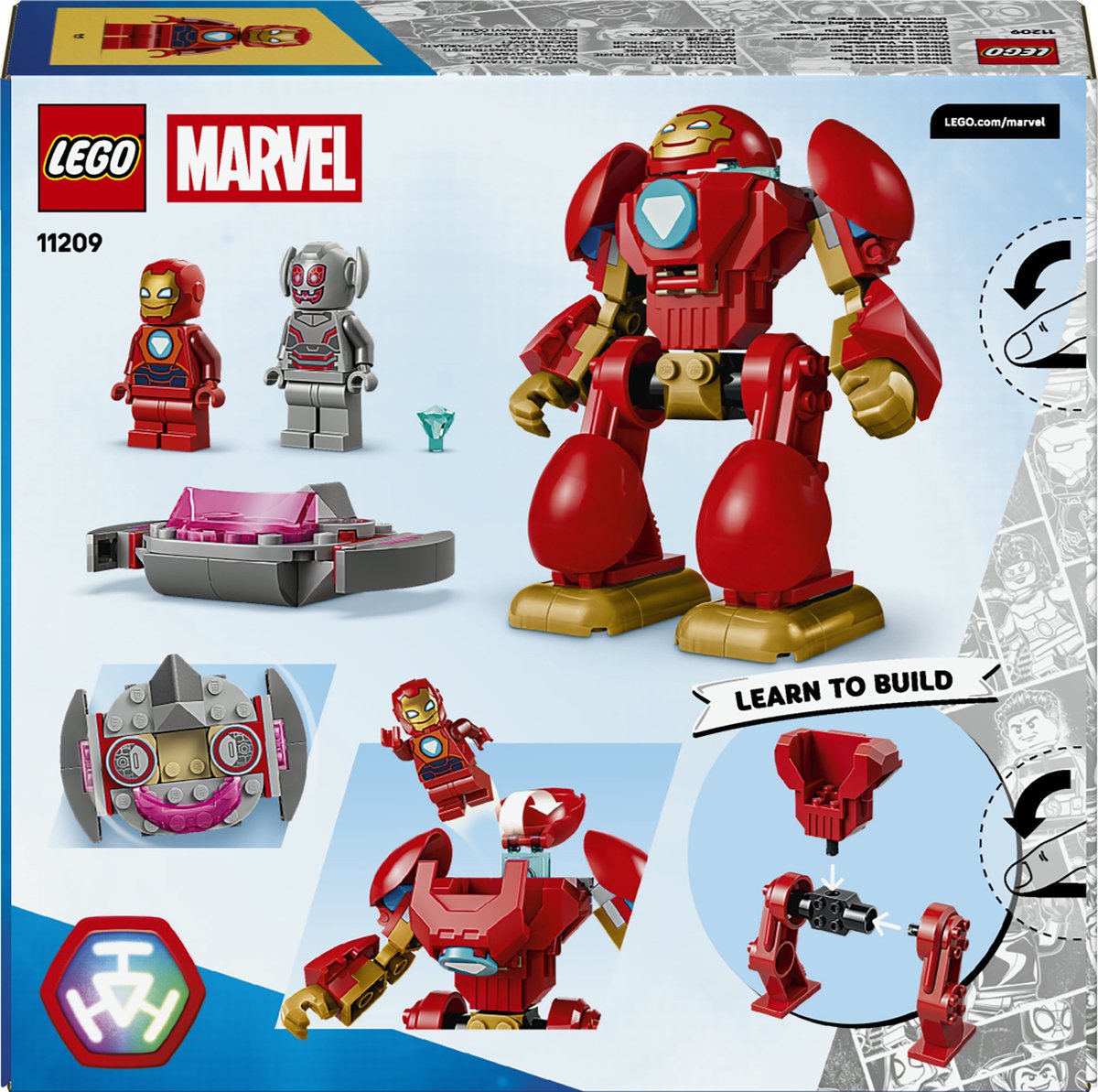 LEGO ǀ Marvel Iron Man en Zijn Fantastische Vriendjes Ultron tegen Iron Man Bouwpakket 11209 – foto 6