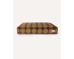 DOGGUO® Orthopedisch Hondenkussen - M 85x55 cm - Hondenmatras - Honden Kussen voor Hond - Zachte Hondenbed - Wasbare Hoes - Memory Foam Hondenmand - Dog Bed - Coussin Chien - Bruin Groen