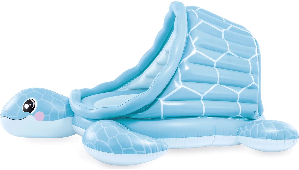 Intex Opblaasbaar kinderzwembad schildpad 2 in 1 met dak, zachte bodem en ballen voor waterpret buiten, 218 x 206 x 97 cm — afbeelding 8