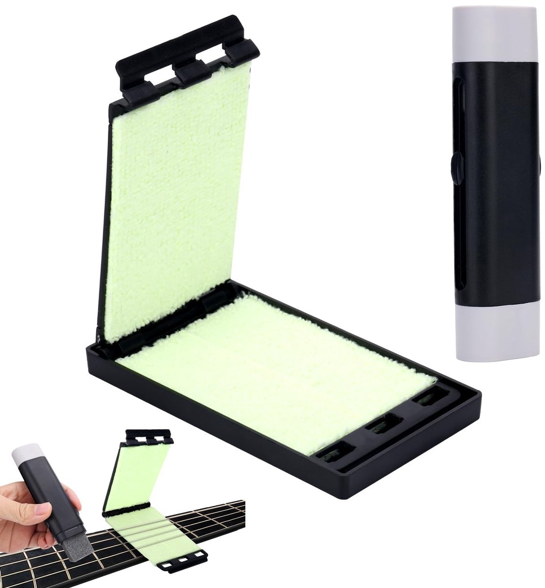 aladdien - Gitaarverzorging Onderhoudsset - Snaarbeschermer en Snaarbeschermerpen - Veelkleurig - Fretboard Reinigingsset voor Muziekinstrumenten - ...