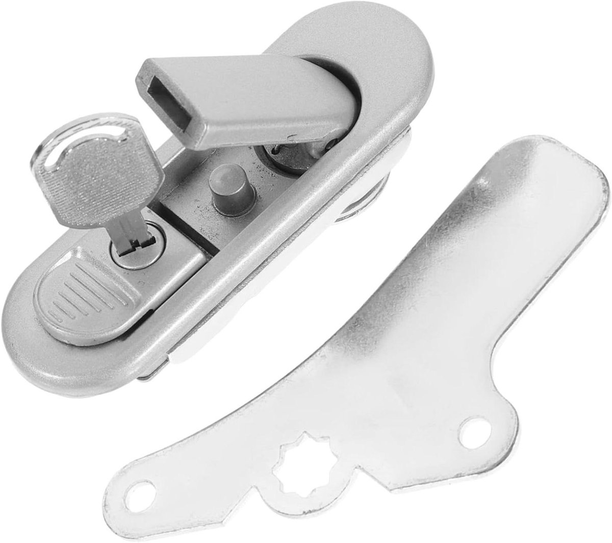 Elektrisch Kastslot - Cilinderslot Kastdeur - Kasten Beveiligen - Zinklegering Constructie - 8.5x2.6CM - Zilver