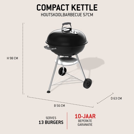 Weber Compact Kettle Ø 57 cm van Merkloos — afbeelding 2