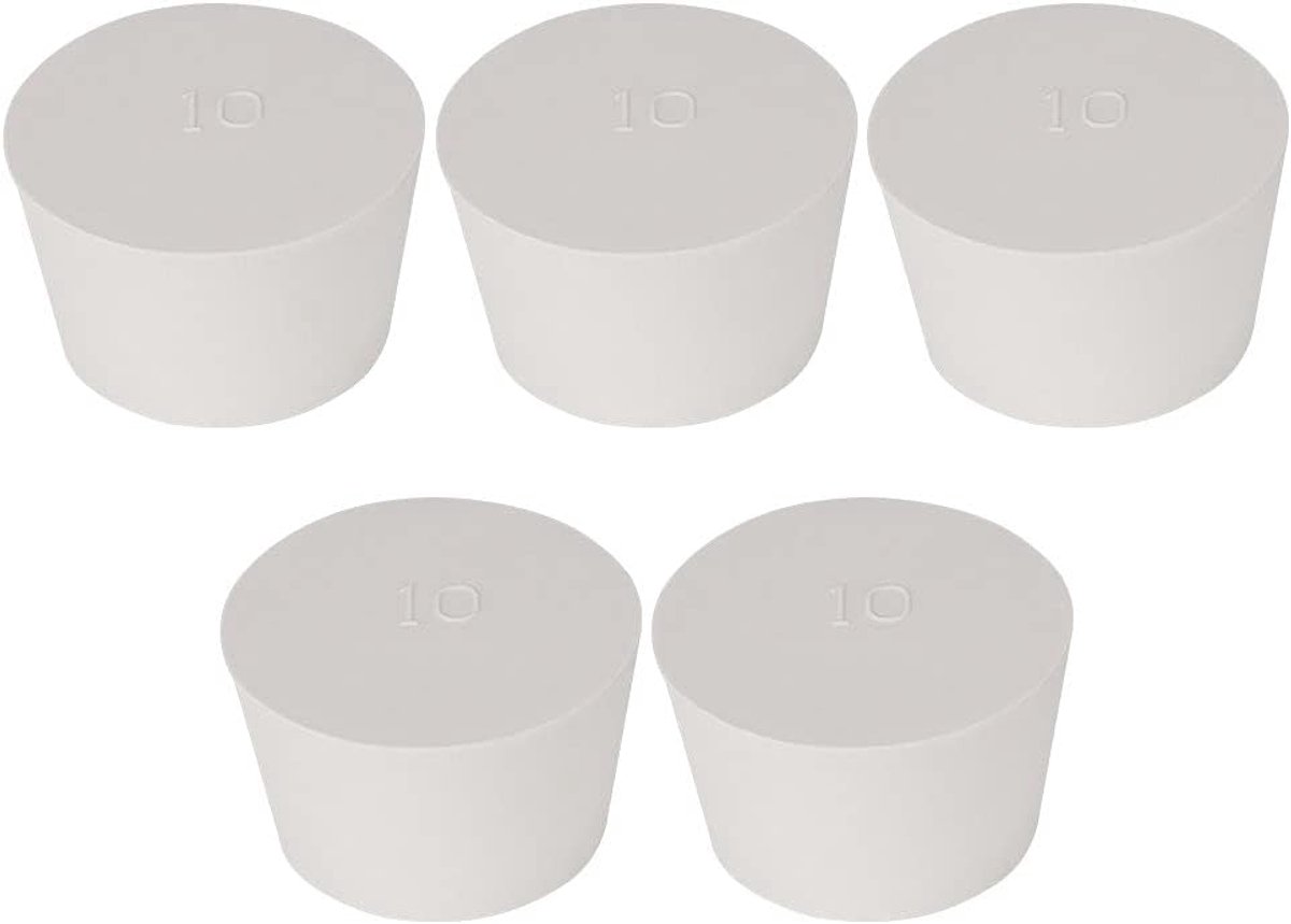 Conische rubberen stoppers - Assortiment van 10 stuks - Siliconenrubber - Rubberen stoppen voor gaten - Conische gatenstoppers voor het aftappen van gaten tijdens poedercoaten - wit Kwaliteitsmaterialen #2 - Handige accessoires - van Imperatoris