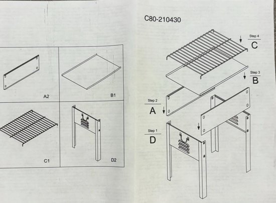 BBQ Tafel-barbecue/ inklapbaar barbecue van BBQ+ — afbeelding 2