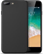 Hoesje voor Apple iPhone 7 / 8 PLUS - matte TPU cover - Black / Zwart