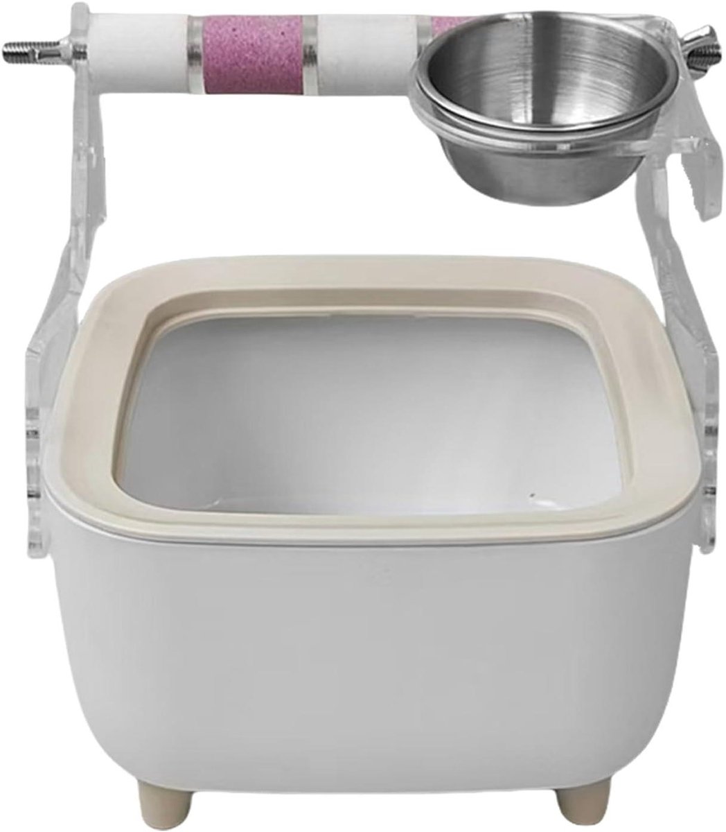 Vogel Toiletstandaard - Zindelijkheidstraining Hulpmiddel - Vogel Training - Geïntegreerde Voerbak - S - Willekeurig