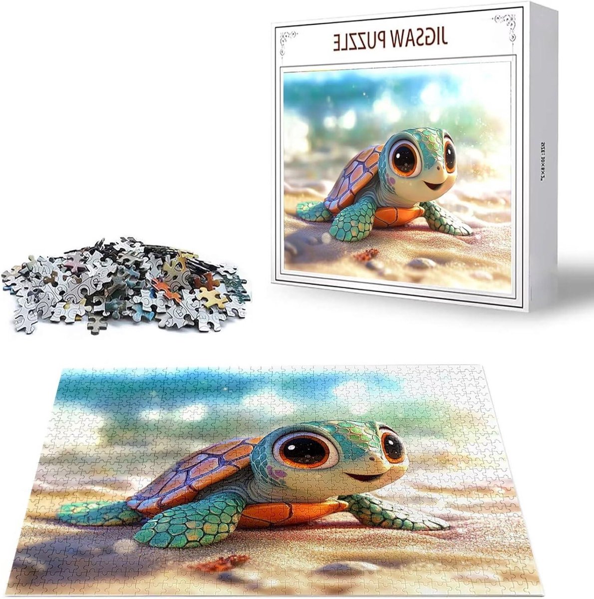 Houten Puzzel - Legpuzzel Volwassenen - Ontspanning Thuis - Genummerde Secties - 75x50 cm - Multicolor