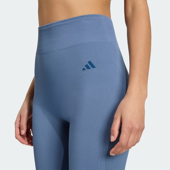 Adidas Performance Workout Essentials Knit Lange Legging - Dames - Blauw van Adidas — afbeelding 5