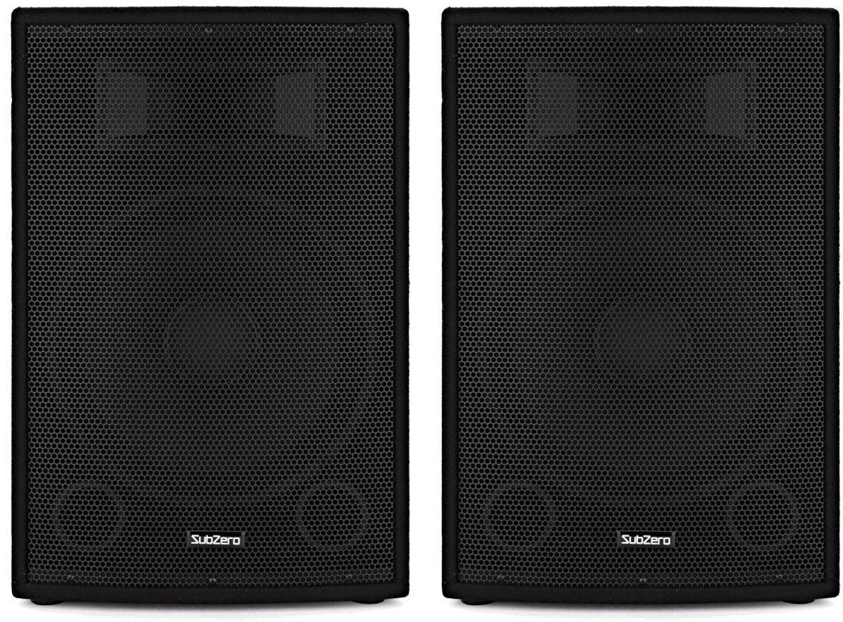SubZero C15A 700 W actieve PA-luidspeaker, paar