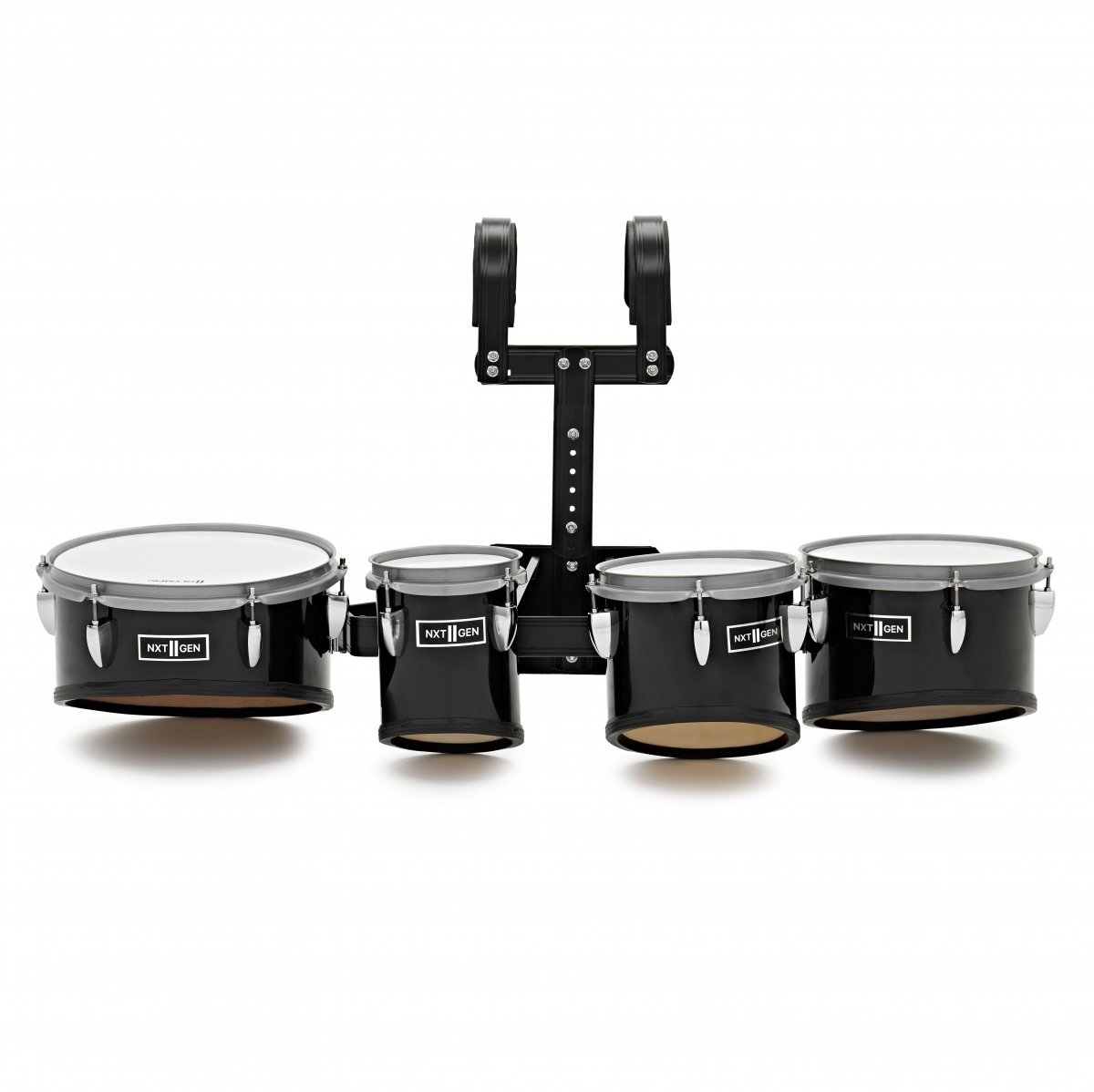 Premier NXT GEN Marching Quad Multi-Tenor Set - 6/8/10/12, Zwart