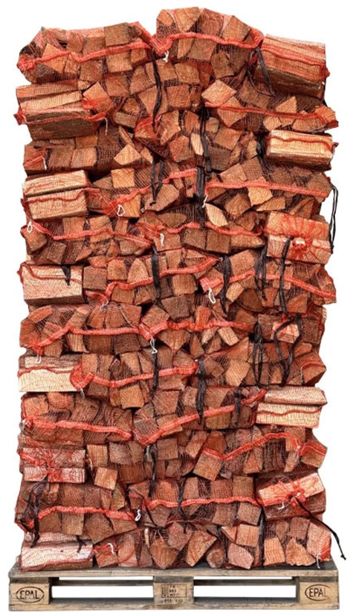123natuurproducten.nl - 88 netzakken - ovengedroogd haardhout mix á 20 liter