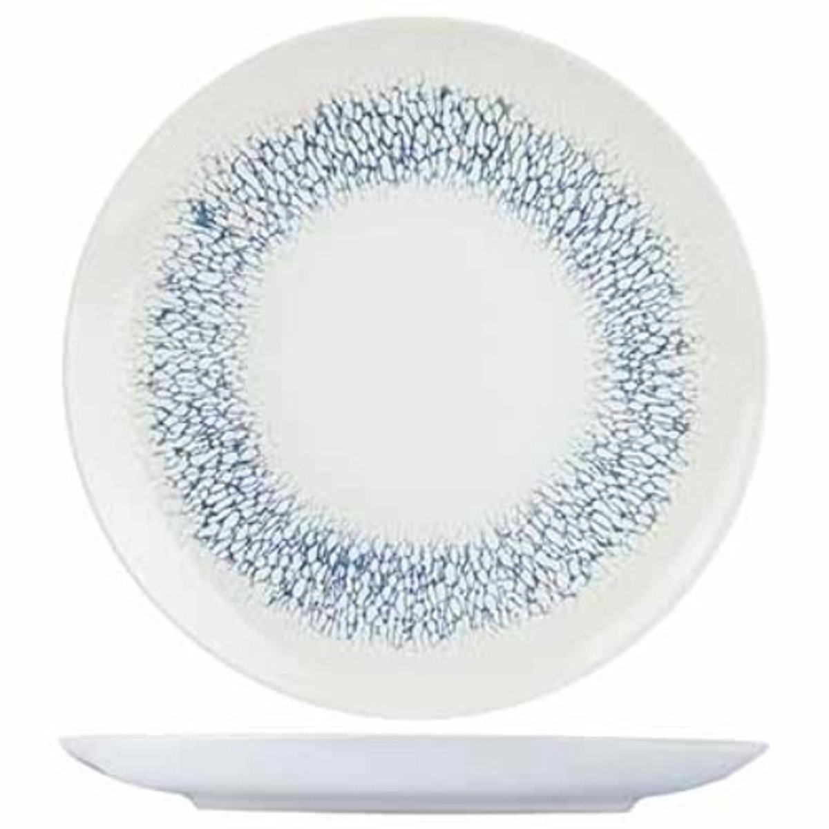 Cosy & Trendy - Amalfi Azure Plat Bord - 26cm - Set van 12