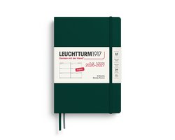 Leuchtturm1917 - Agenda - 18 maanden - 2026/2027 - Weekly Planner - Forest Green - Hardcover - A5 formaat - Medium