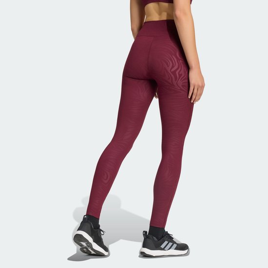 Adidas Performance All Me Essentials Graphic Legging - Dames - Bordeaux van Adidas — afbeelding 4