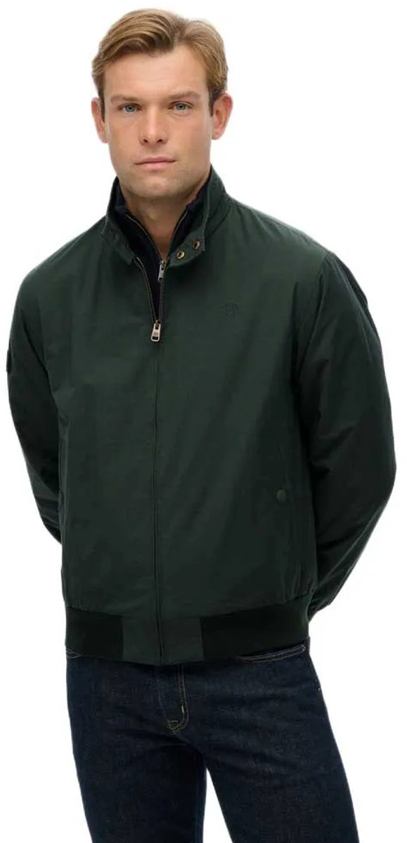Superdry Klassieke Harrington Jas Heren Buitenjassen Groen