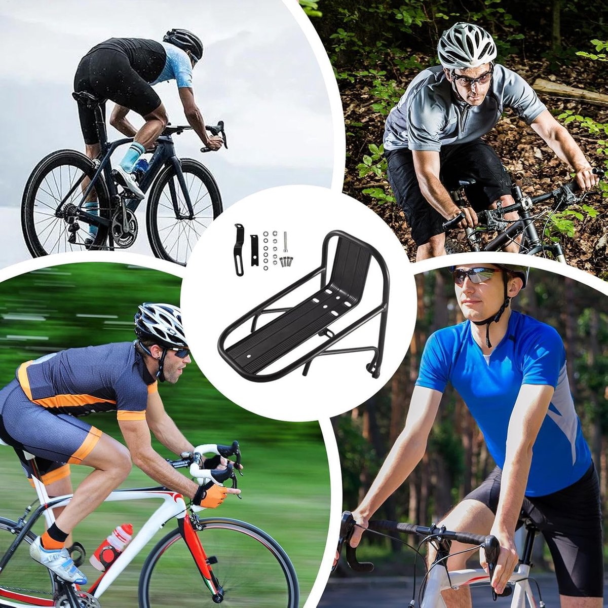 Fiets Voordrager - Bagagerek Fiets - Wielrennen Toeren - Hoog Draagvermogen - Aluminiumlegering – foto 6