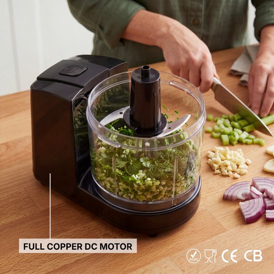 Chopnest Mini Chopper - Hakmolen - Geschikt voor groenten, noten en kruiden - 350 ML - Groentesnijder - Kleine blender van Chopnest — afbeelding 3