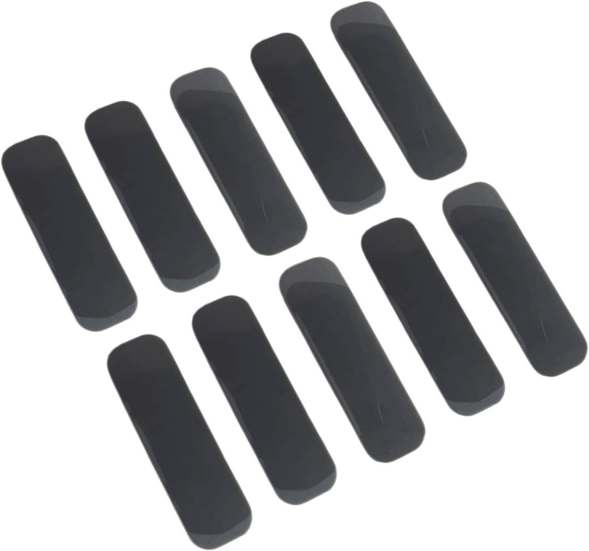 Rubberen Laptop Voetjes - Antislip Strips - Stabiliteit Vergroten - Zelfklevend - 10 stuks - Zwart