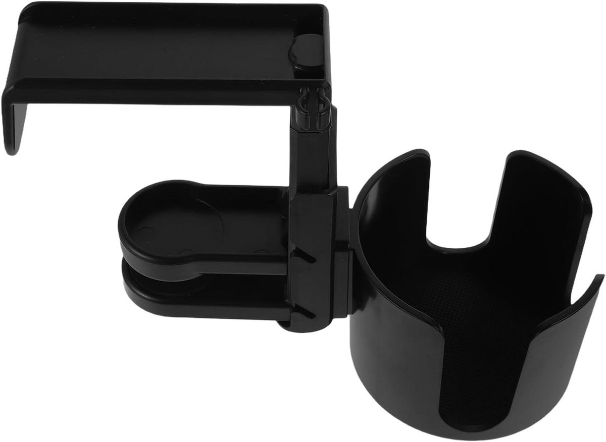 Koptelefoonhouder Bureau - Hoofdtelefoonstandaard Klem - Werkplek Organiseren - Draaibare Multifunctionele Houder - 19.5 x 12 x 8.5 cm - Zwart