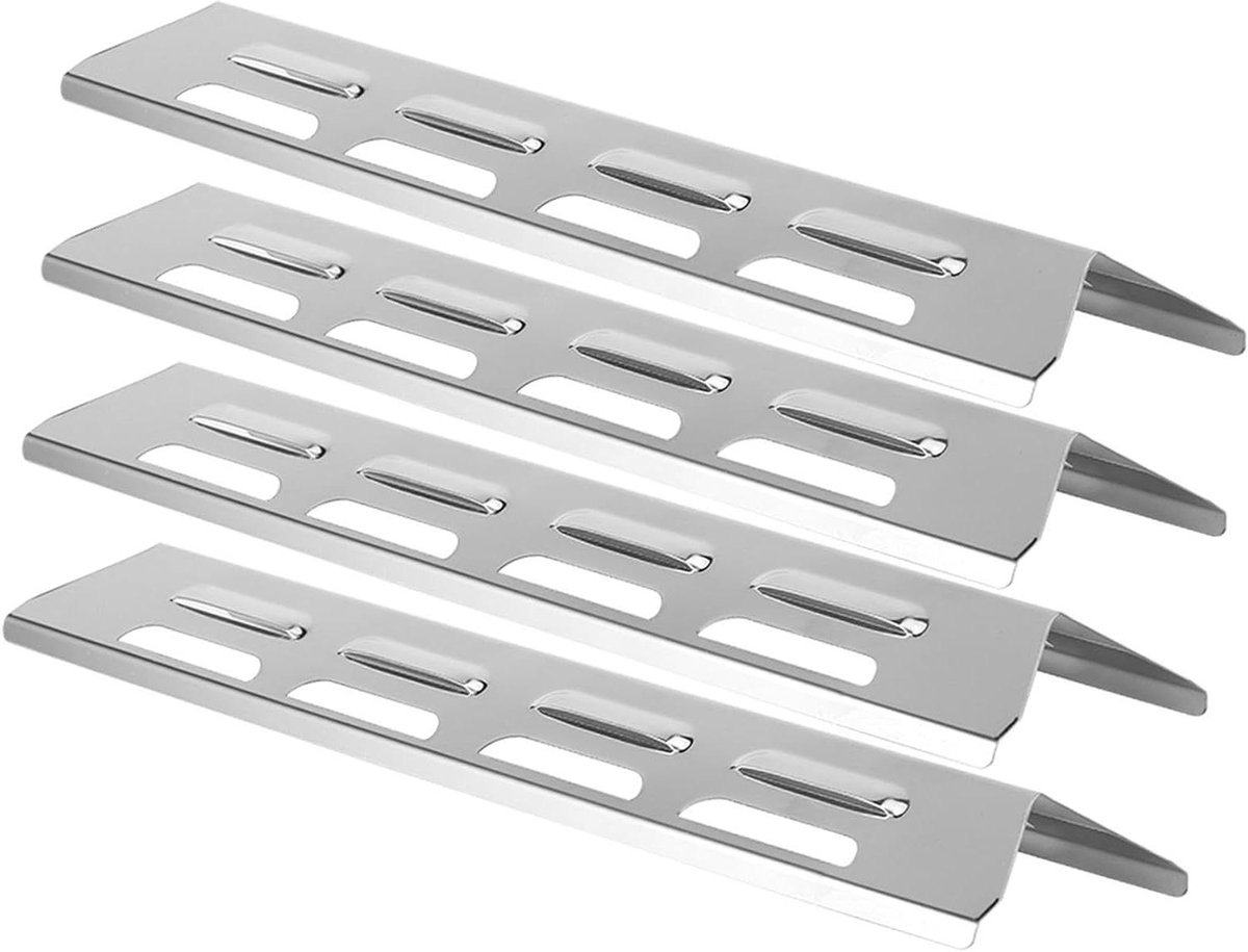 BBQ Hitteplaat - Grill Afdekking - Buiten Grillen - Roestvrij Staal - 408 cm - Zilver
