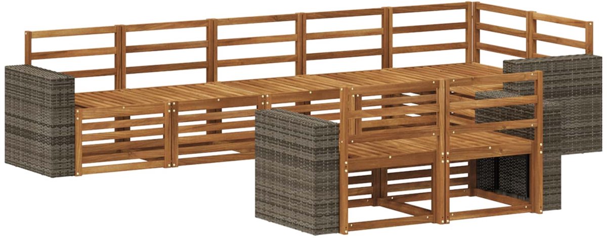 vidaXL - Buiten - bank - set - 8 - st - Polyester