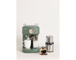 CREATE - Pack THERA RETRO PRO Halfautomatische espressomachine + MILL PRO Koffie- en kruidenmolen - Salie