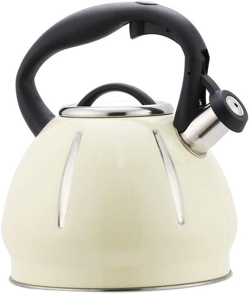 Elektrische Waterkoker - Fluitketel Kookpan - Water Koken - Grote Capaciteit - 3 Liter - Wit