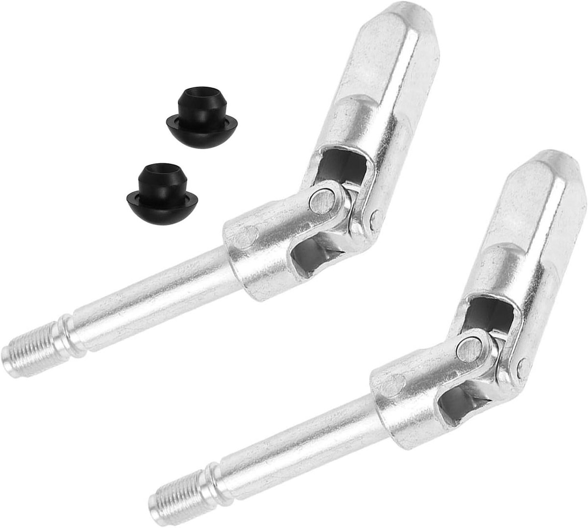 Hydraulische Krik Accessoires - Krik Onderdelen - Voertuigonderhoud - Universele Cardan As - 2 sets - Zilver