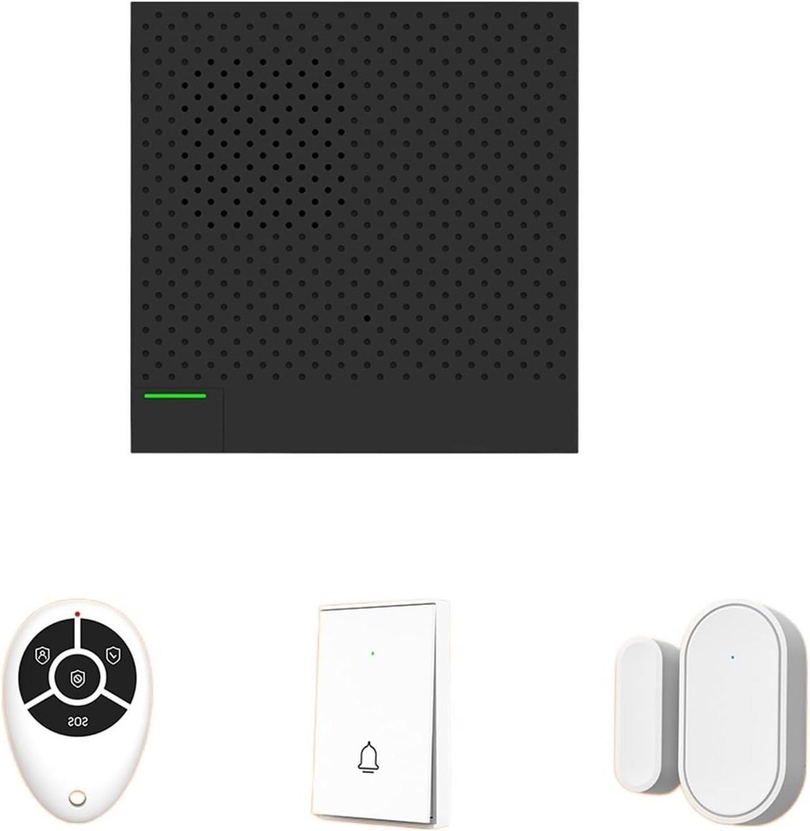 Draadloos Alarmsysteem - Home Security Kit - Woning Beveiligen - Ultradun Ontwerp - 80 mm - Wit