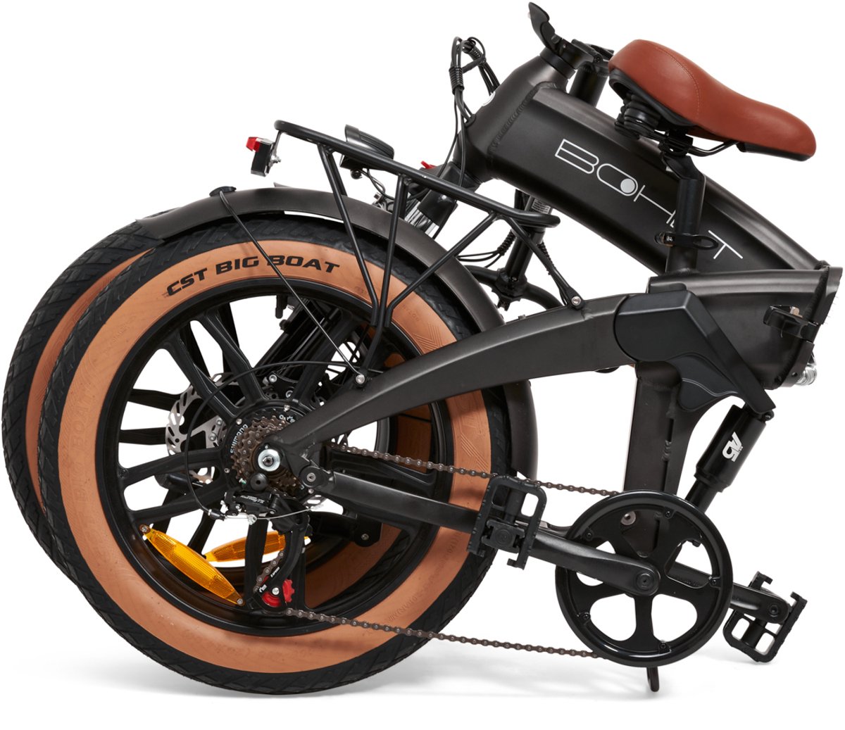 BOHLT F20 - Elektrische Vouwfiets - Fatbike - 250W Motor - Max 55 kilometer radius - 7 Versnellingen - Tot 25 km/u - Zwart thumbnail 3