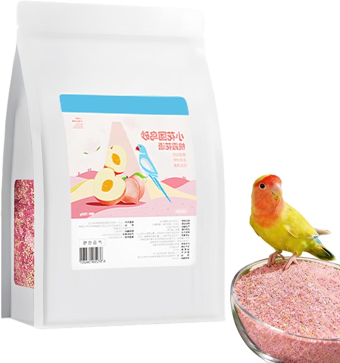 Vogelkooi Bedding - Vogel Bodembedekking - Hygiënisch Verblijf - Stofwerend Systeem - 750g - Roze