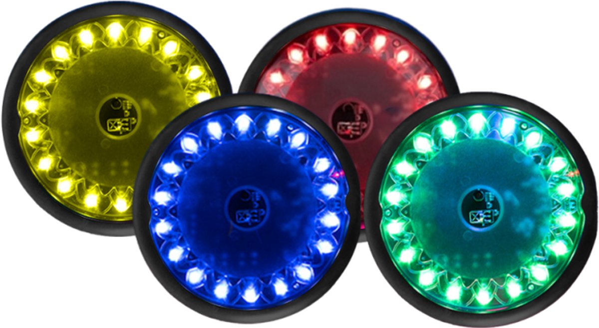 Push Puck - Set Of 4 Light-up Reaction Pods - UNI