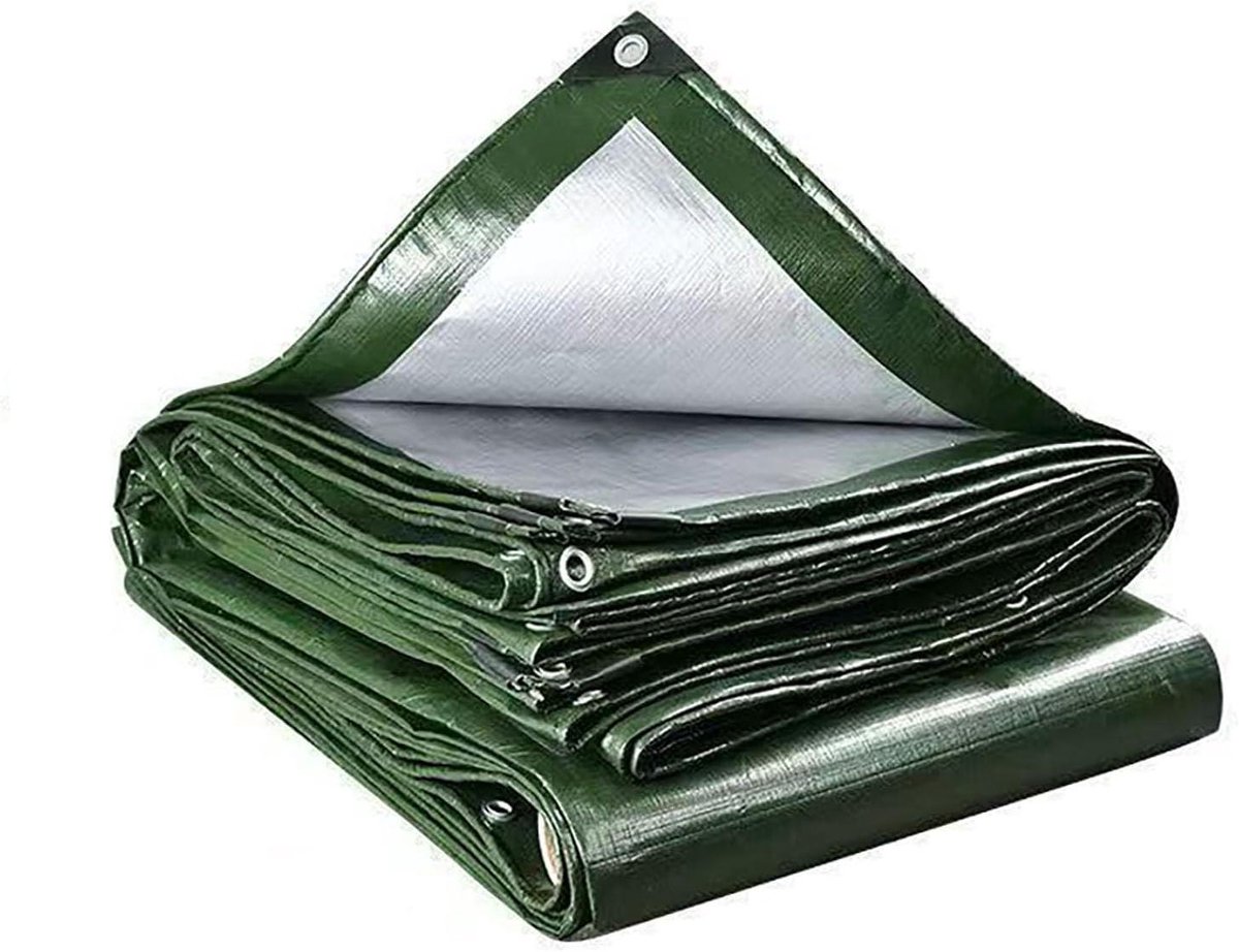 Waterdicht Zeildoek - Afdekzeil Regendicht - Bescherming Buiten - Scheurvast UV-bestendig - 230x250 cm - Groen