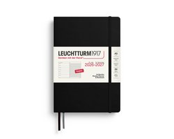 Leuchtturm1917 - Agenda en Notitieboek - 18 maanden - 2026/2027 - A5 - Medium - Hardcover - Zwart