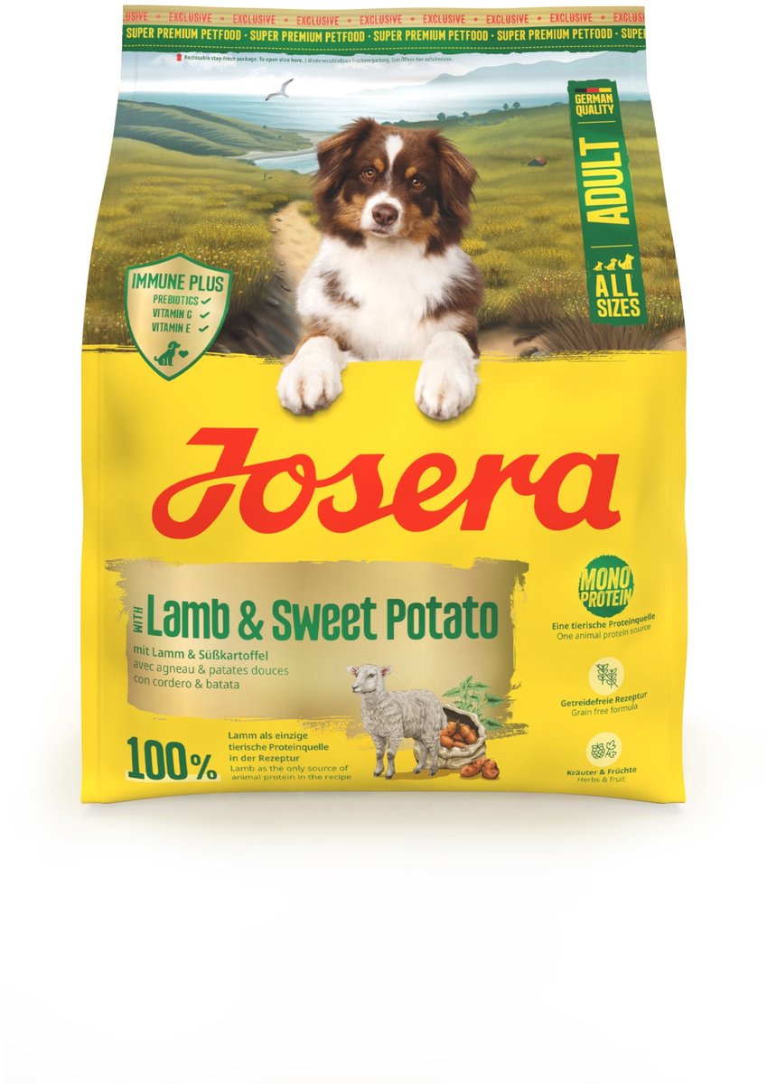 900 gr Josera all sizes adult lamb & sweet potato hondenvoer
