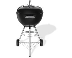 Weber Bar-B Kettle - Ø 47 cm Grillrooster - Houtskoolbarbecue - Zwart - Asopvangschaal - 2 Duurzame weersbestendige wielen - Dekselthermometer - 2 Gereedschapshaken - Kras- en roestbestendig
