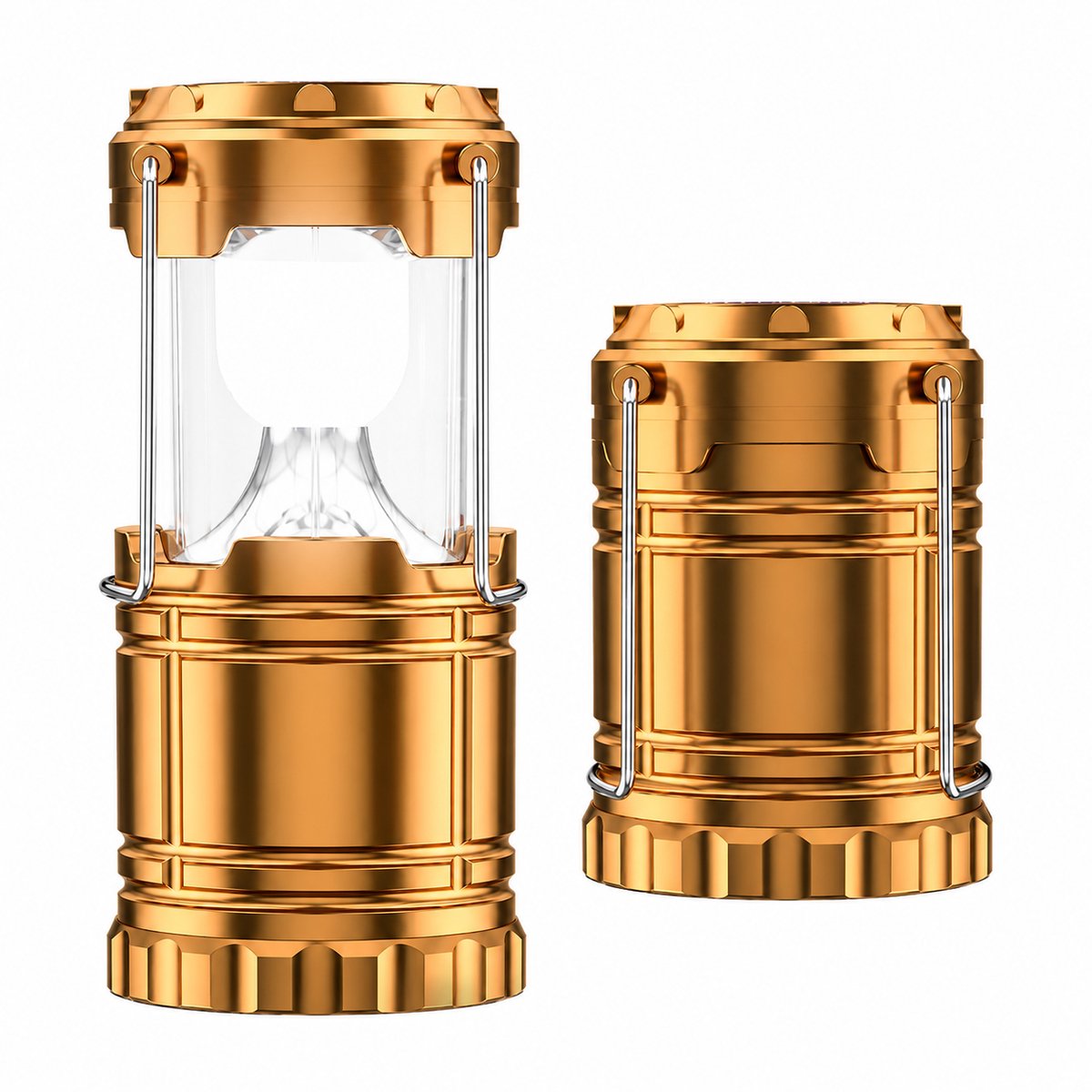Solar Campinglamp Oplaadbaar USB – 2-in-1 LED Camping Lantaarn & Zaklamp – Opvouwbaar – Solar & Oplaadbaar – Voor Camping, Noodverlichting & Outdoor