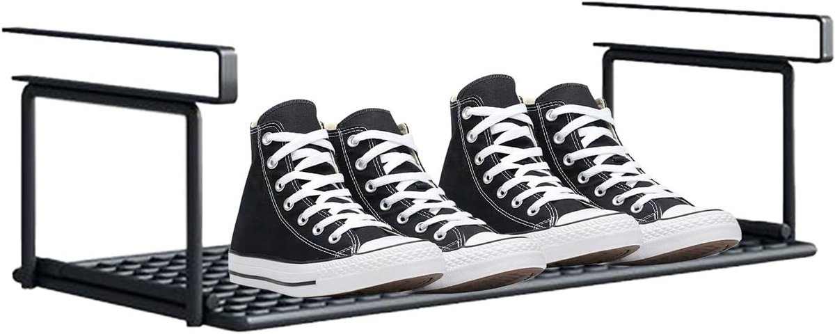 Schoenen Organizer - Schoenenrek Kast - Ruimte Besparen - Stabiele Structuur - 12 Paar - Zwart
