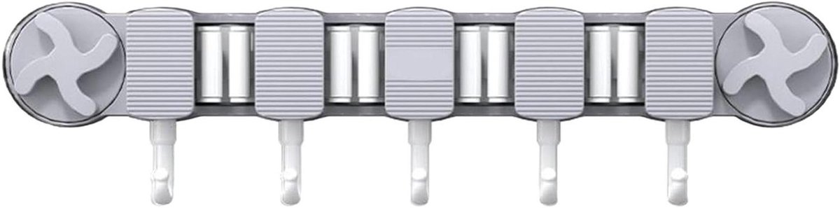 Broom Mop Holder - Wall Mount Organizer - Huis Organiseren - Sterke Siliconen Pads