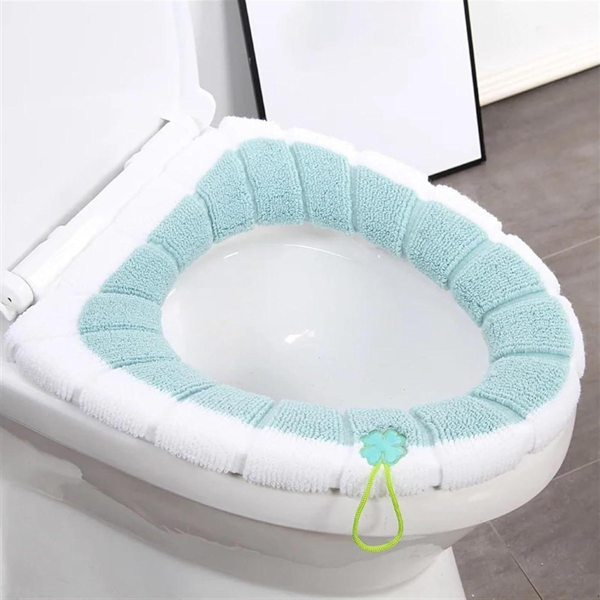 Toiletbril Hoes - Zitkussen Toilet - Comfort Verhogend - Verdikt Materiaal - 100 cm - Groen