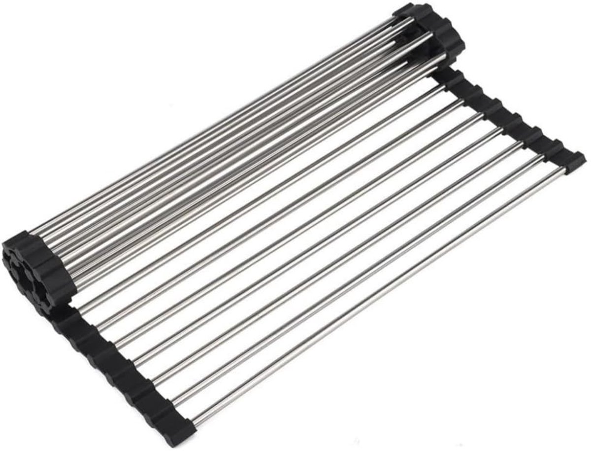 ONF3 - Vouwbare Afwasdroger - RVS - Hittebestendig - 39 x 37.5 cm - Ruimtebesparend - Afwasaccessoire - Keuken